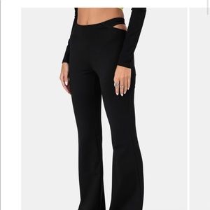 LION CUT OUT FLARED PANTS